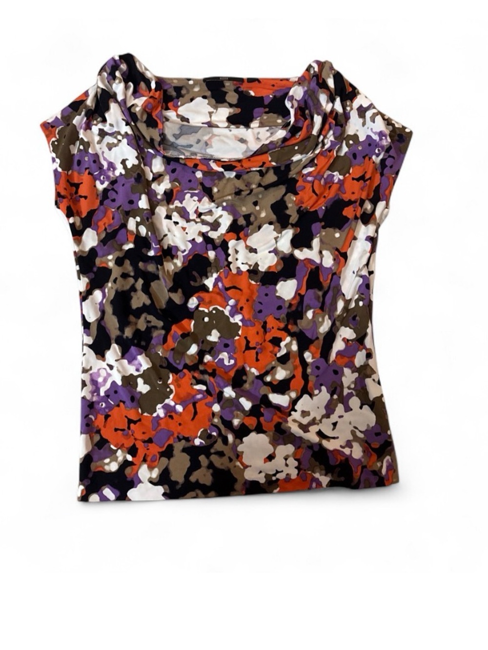 Hugo Boss Sleeveless Cowl Neck Camisole - Orange, Purple, White, Black, Brown
